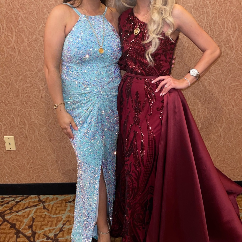Teal formal dress